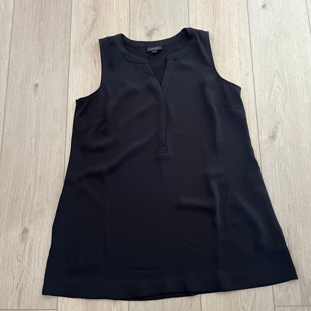 J.Jill Women’s Wearever Collection Black Sleeveless Tunic Blouse Sz Small